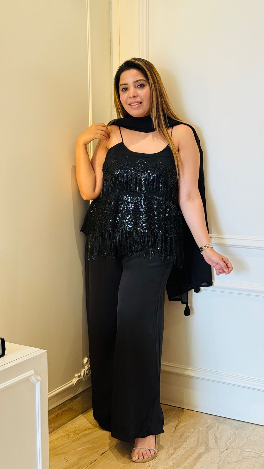 Aira Indo-Western Set- Black